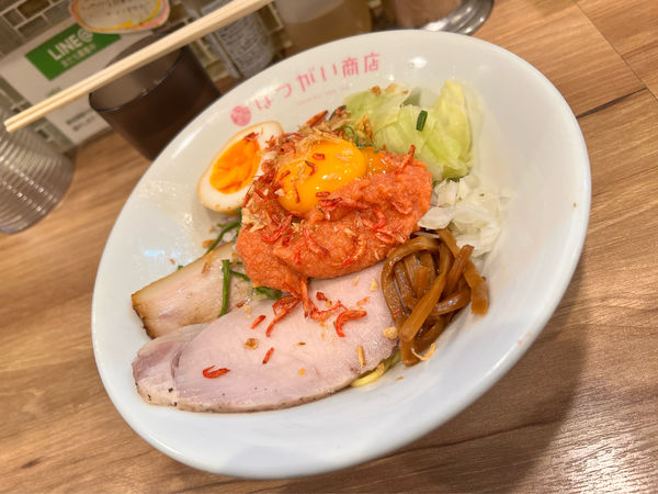 「【限定】明太まぜそば」@はつがい商店の写真