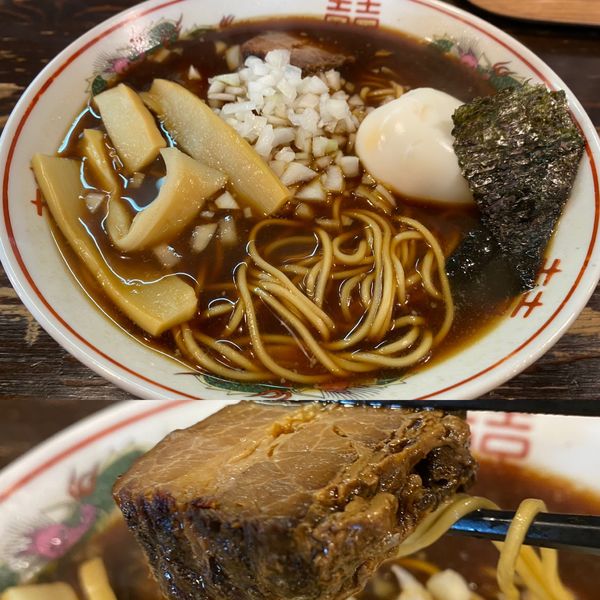 「改 竹徳ラーメン＋味玉」@竹岡式ラーメン 竹徳の写真
