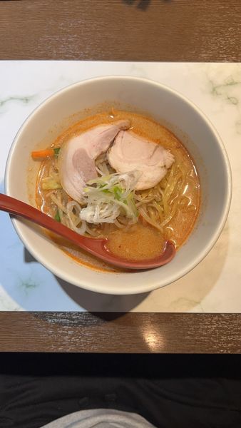 「みそラーメン1辛」@北海道らーめん なまら 阿見店の写真