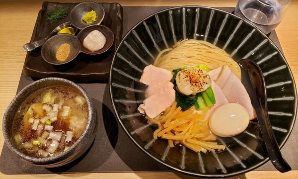 「特製 帆立の昆布水つけ麺 黒 [醤油]」@Tokyo Style Noodle ほたて日和の写真