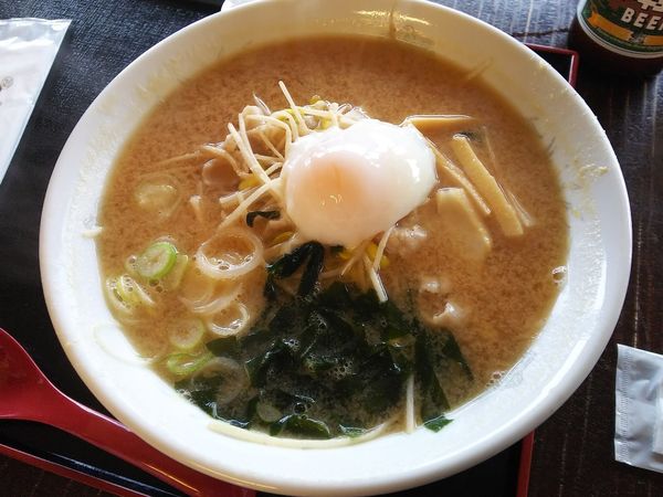 「大鰐温泉もやし入温玉肉味噌ラーメン　900円」@花りんごの写真