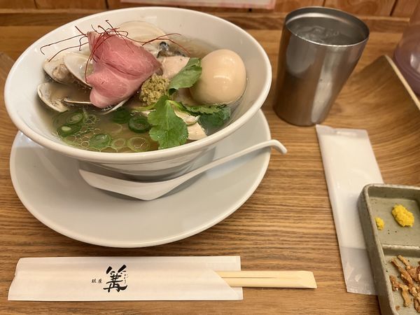 「蛤と牡蠣 Soba 1,500円」@銀座 篝 ルクア大阪店の写真