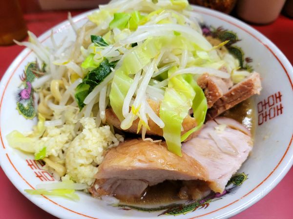 「大豚汁なし(ニンニク、カラメ、魚粉)」@ラーメン二郎 環七一之江店の写真