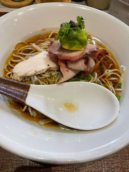 「フォアグラ油と岩手鴨」@つくばらーめん 鬼者語 -オニモノガタリ-の写真