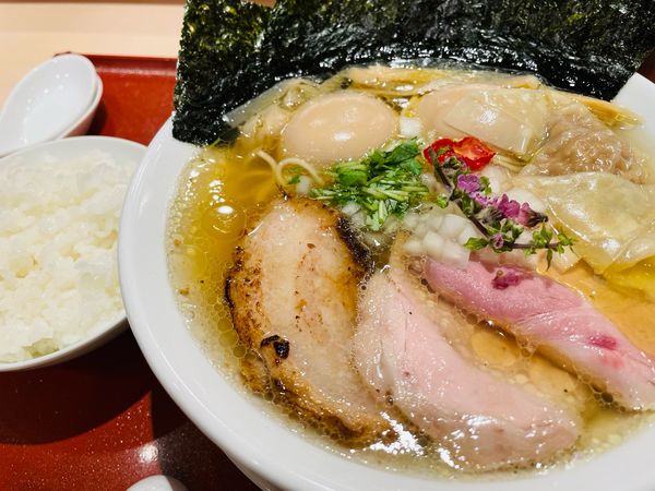 「特製イリコそば 他 1,650円」@麦と麺助 新梅田中津店の写真