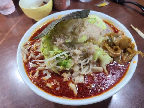 「辛いポン酢ラーメン  ザーサイ」@D麺の写真