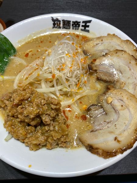「胡麻味噌チャーシュー坦々麺（1辛）」@激辛ラーメンの拉麺帝王の写真