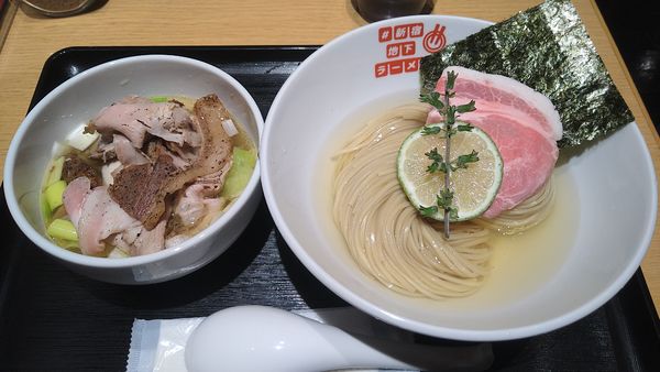 「特製昆布水つけめん(塩)¥1700-YOKOKURA」@#新宿地下ラーメンの写真