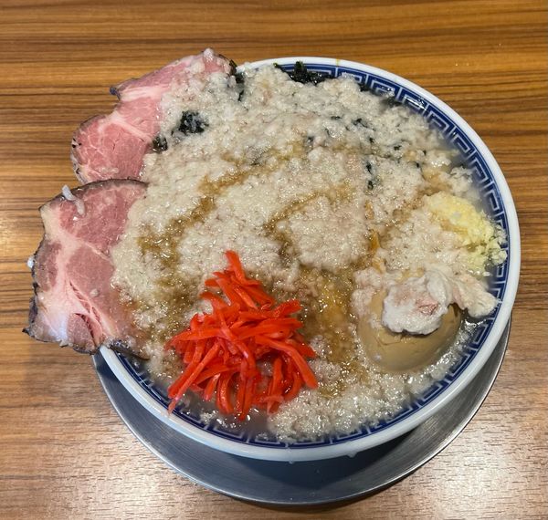 「特製つばめ大盛鬼油にんにく紅生姜」@びんびん豚の写真