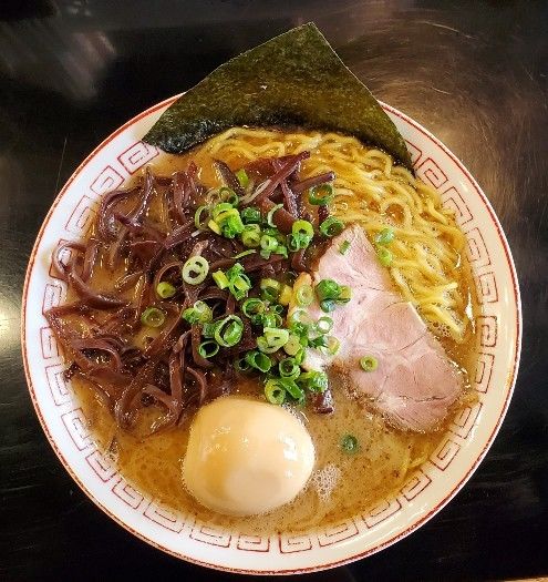 「魚介豚骨」@博多長浜らーめん 六角堂の写真