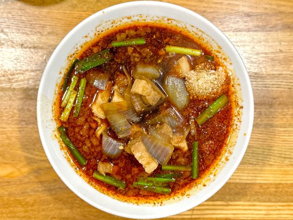 「★辛いスタ満ソバ(150g)🍜¥950」@元祖スタミナ満点らーめんすず鬼 赤坂店の写真