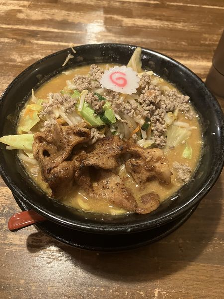 「野菜味噌ラーメン」@マルキン本舗 大間野店の写真