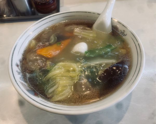 「広東麺（麺カタ￥880）」@太白楼の写真
