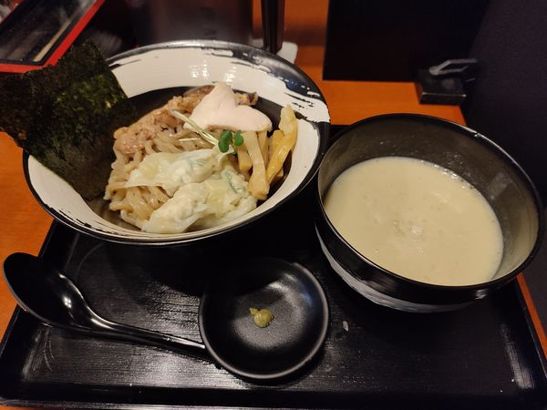 「鶏ポタつけ麺（塩）」@鶏ポタラーメン 鶏鬼の写真