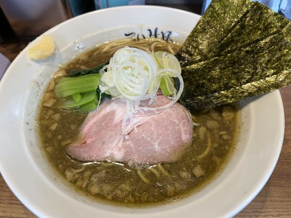 「【限定】SNS(山椒煮干しそば）」@仙台 自家製麺 こいけ屋の写真