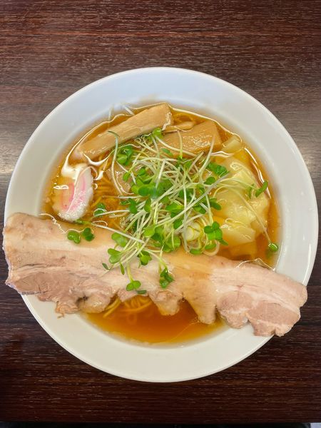 「正油エビワンタン麺」@麺屋 海山の写真