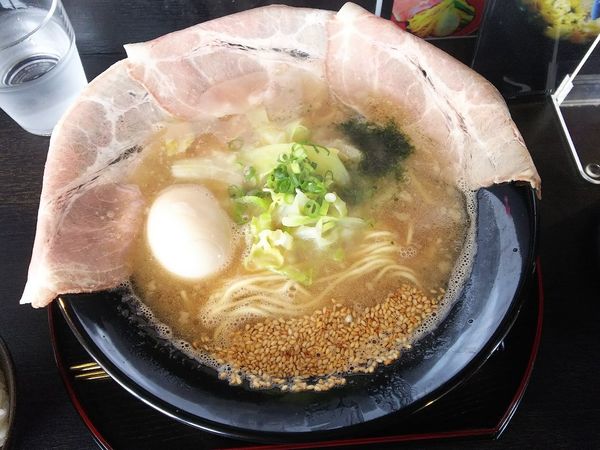 「金行らーめん＋レアチャー＋煮卵　760＋200＋100円」@えびそば金行 弘前店の写真