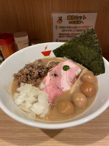 「蟹そば＋雑炊セット＋うずら＋くず肉」@crab台風。の写真