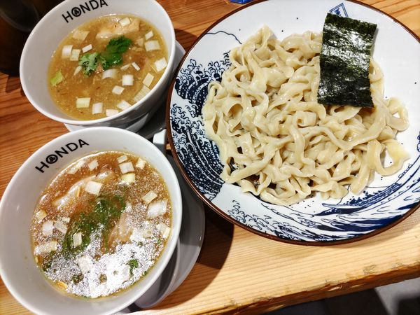 「つけめん 醤油　塩」@本田麺業 神田西口駅前店の写真