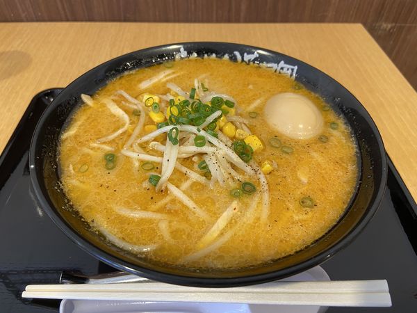 「黄金のみそラーメン、味玉(910円)」@らあめん花月嵐 那須ガーデンアウトレット店の写真