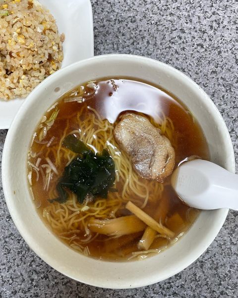 「ラーメン半チャーハン」@ラーメン光の写真