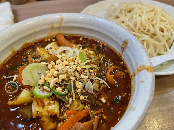 「スタミナつけ麺 900円(中盛+100円)」@天下一らーめんの写真