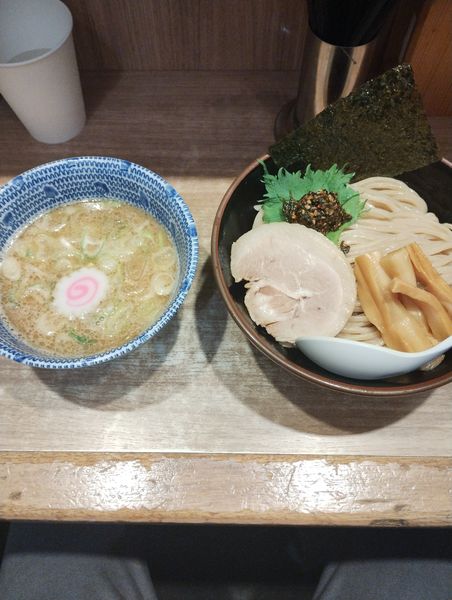 「季節限定つけ麺(並盛)」@舎鈴 エキュート赤羽店の写真
