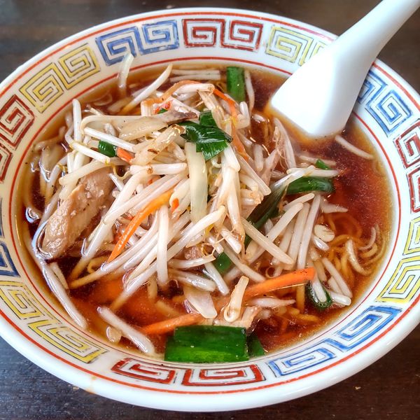 「もやしそば（￥840）」@中華そば 萬福の写真