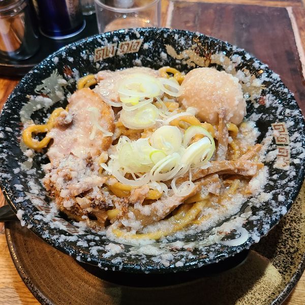 「爆盛油脂麺(麺200g)¥1000」@らーめん 平太周 味庵の写真