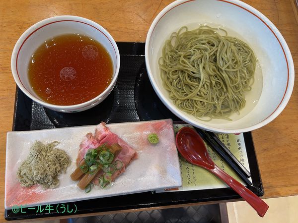 「名古屋コーチンの昆布水つけ麺並(1000円)」@中華そば よしかわ 三井アウトレットパーク入間店の写真