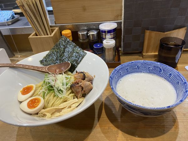 「親子つけそば1000円」@鶏そばつけそば そるとの写真