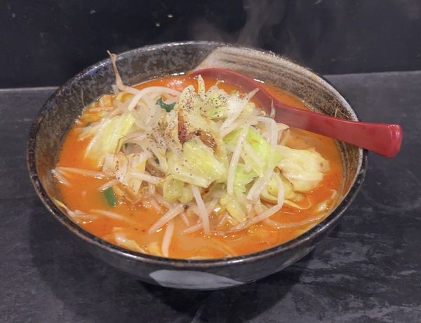 「赤みそ野菜らーめん」@麺屋 月影 木更津長須賀店の写真