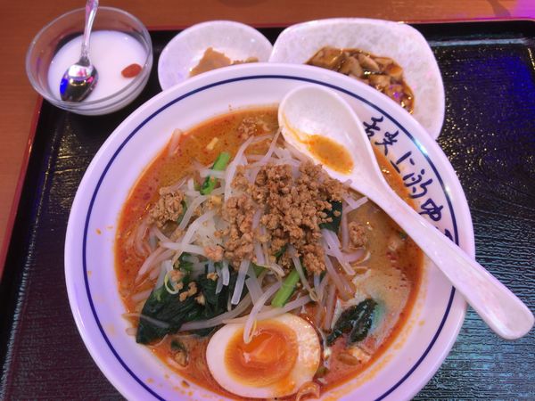 「当店自慢のおすすめランチ（坦々ラーメン➕半チャーハン）」@中国料理 清福の写真