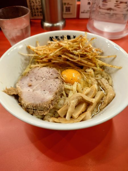 「リッチ釜玉中華そば(大)」@釜玉中華そば ナポレオン軒 京急蒲田店の写真