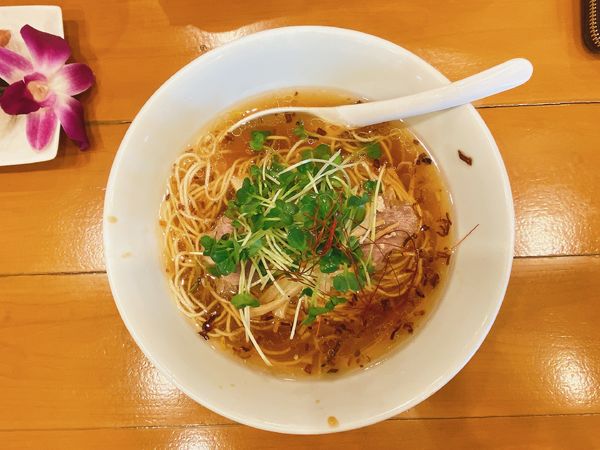 「醤油SOBAスパムセット:1,100円」@麺屋 Hulu-luの写真