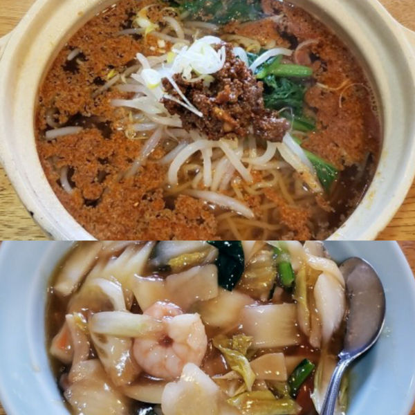 「坦々ラーメン＋中華丼 ７８０円」@中国料理 日日紅の写真