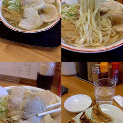 『チャーシューメン+さの餃子3個(¥1080+300)』