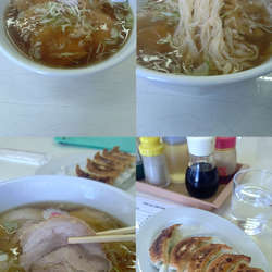 『チャーシューメン+ギョーザ(¥900+450)』