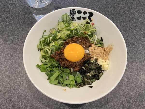 「台湾まぜそば ニンニク少なめ500円(オープン記念価格)」@麺屋 こころ 練馬店の写真