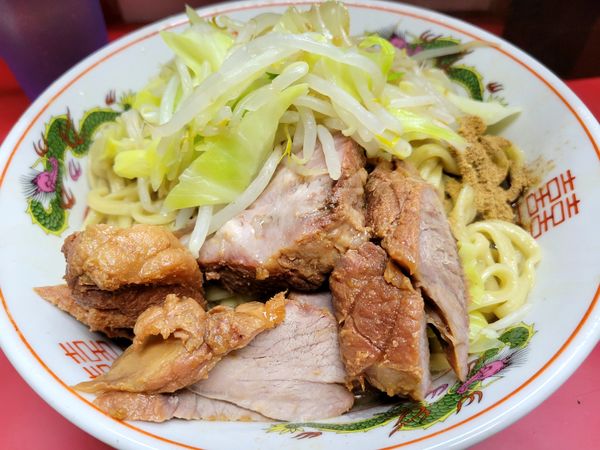 「大豚汁なし(ニンニク、カラメ、魚粉)」@ラーメン二郎 環七一之江店の写真