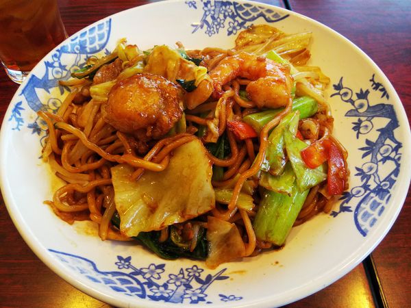 「海鮮上海焼きそば　＋ドリンクバイキング」@バーミヤン 伊那日影店の写真