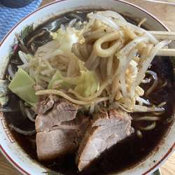 黒ラーメンニンニク有り味濃