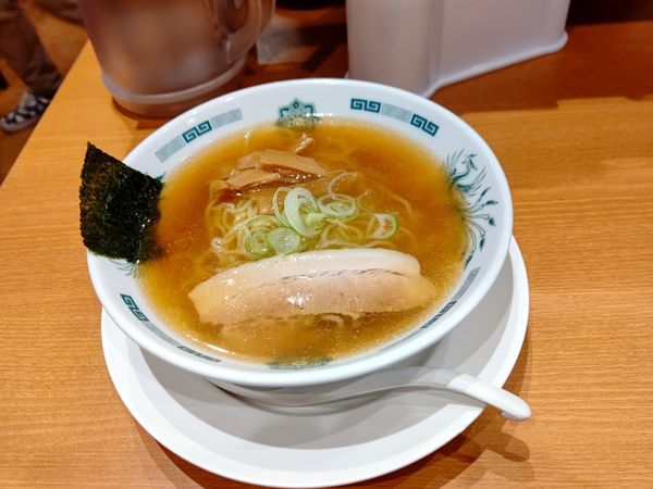 「中華そば(並盛・140g)390円」@日高屋 イーサイト高崎店の写真