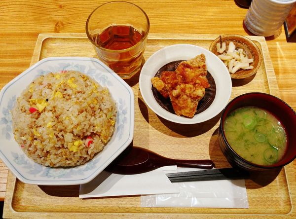 「鶏唐とチャーハン定食（1,200円？）」@川崎市民食堂魚金-西の写真