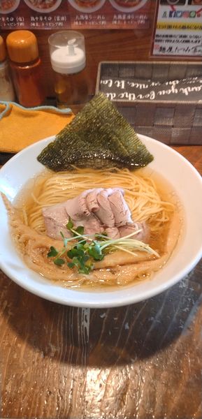「水鶏中華そば(塩)」@麺屋たつみ 喜心 狭山店の写真