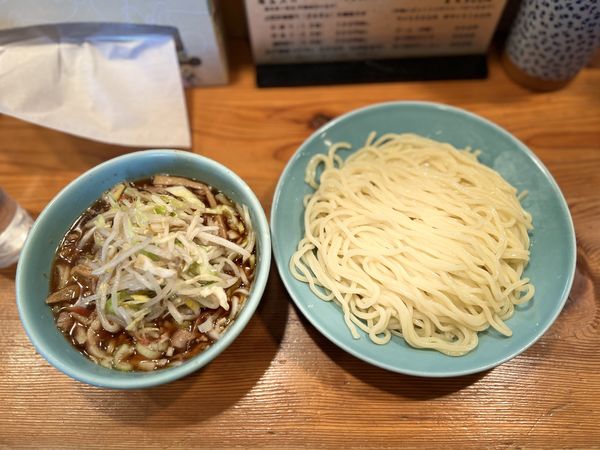 「特つけそば900円＋野菜100円」@つけそば屋 麺楽の写真