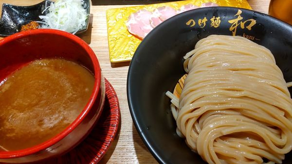 「素つけ麺+チャーシュー」@つけ麺 和の写真