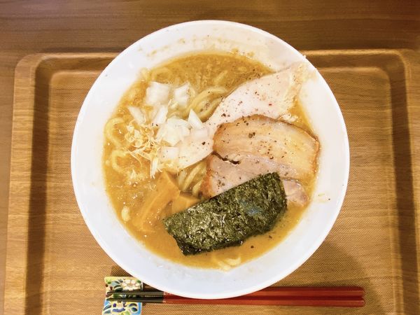 「大山鶏の中華そば:1,050円、ソイパンナコッタ:150円」@つけめん さなだの写真