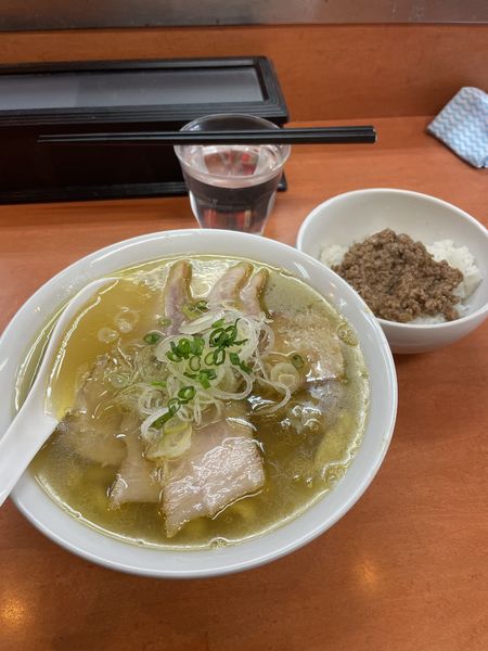 「チャーシュー麺＋生姜丼」@日陰の写真
