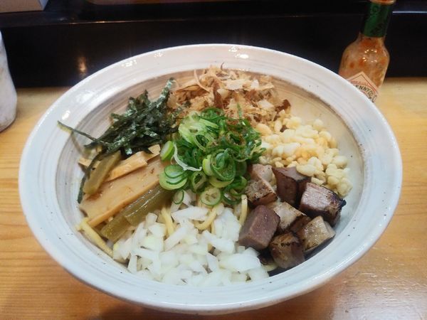 「まぜそば　ライス小　850+50円」@讃岐ラーメン 香麦の写真